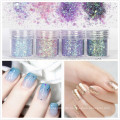 Chunky Glitter Pulver Mischfarbe für Nail Art Glitter Pulverflocken